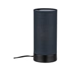 PAULMANN - Pia Tischleuchte max.1x25W E14 schwarz matt/Grau 230V Metall/Stoff