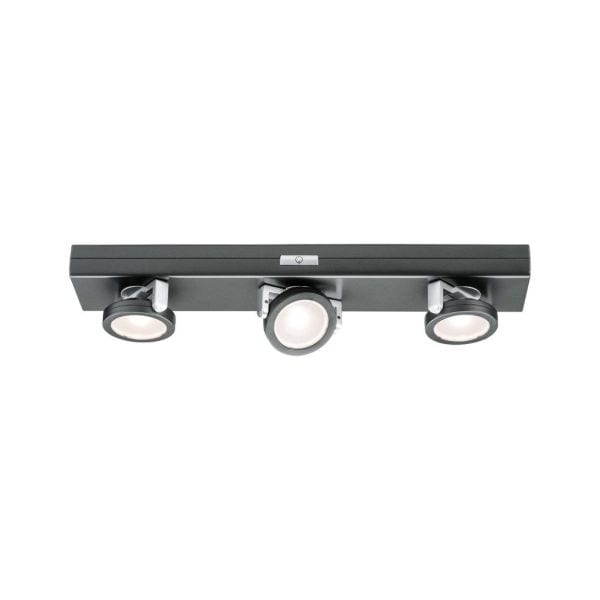 PAULMANN - Function Rotate LED Balken Dimm Anthrazit Chr matt 6x1,5V AAA Kunststoff