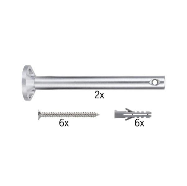 PAULMANN - Wire System L&E Umlenker/Abhängung zum Aufschrauben 1 Paar 165mm Chrom Met