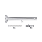 PAULMANN - Wire System L&E Umlenker/Abhängung zum Aufschrauben 1 Paar 165mm Chrom Met