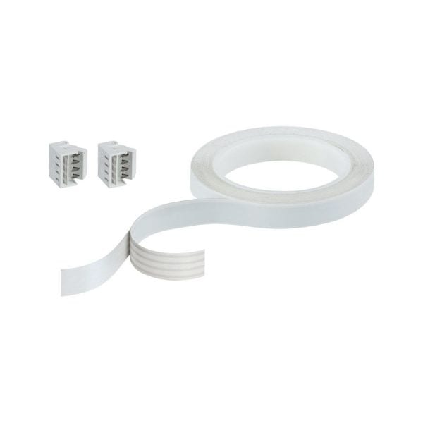PAULMANN - Function YourLED Flat-Connector 300cm inkl. Verbinder Weiß Kunststoff