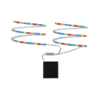 PAULMANN - Function Mobil Strip 2x80cm RGB 1,2W 9V 6LR61 Weiß Metall/Kunststoff