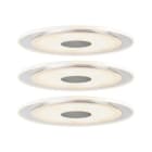PAULMANN - Premium EBL Set Whirl rund dim LED 3x6W 18VA 350mA 150mm Alu g/Satin Alu/Acryl