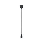 PAULMANN - Ketil Pendelleuchte IP44 max1x20W E27 schwarz 230V Silikon/Kunststoff