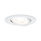 PAULMANN - EBL Nova rund schwenkb max. 35W 230V GU10 51mm weiss matt/Alu Zink