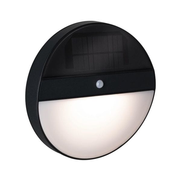 PAULMANN - Outdoor Solar Wandleuchte Eloise IP44 3000K 100lm Bewegungsmelder Anthrazit