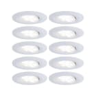 PAULMANN - EBL Set Calla BBC/IP65 dim rund schwenk LED 10x598lm 4000K 5,2W 230V Weiß matt