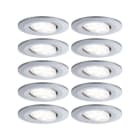 PAULMANN - EBL Set Calla BBC/IP65 dim rund schwenk LED 10x598lm 4000K 5,2W 230V Chrom matt