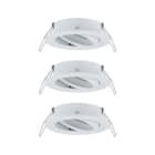 PAULMANN - EBL Choose 3er Spot schwenkbar max 3x10W 230V 51mm weiss matt Alu