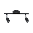 PAULMANN - Spotlight Carolina IP44 max 2x10W GU10 Anthrazit 230V Metall