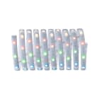 PAULMANN - MaxLED 250 Basisset 3m RGBW IP44 Cover 3000K 20W 230/24V 36VA Silber Kst