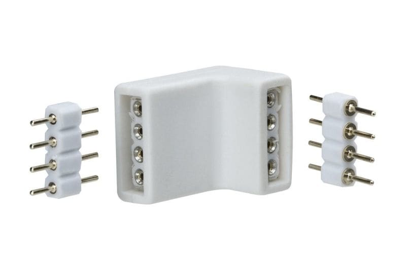 PAULMANN - Function YourLED Edge-Connector 4er Pack weiss schwarz