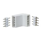 PAULMANN - Function YourLED Edge-Connector 4er Pack weiss schwarz