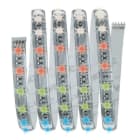 PAULMANN - MaxLED 500 Basisset 1,5m RGBW IP44 Cover 3000K 18W 230/24V 36VA Silber Kst