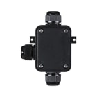 PAULMANN - Verbindungsbox 3-fach IP68 schwarz für Kabeldurchmesser bis 15mm