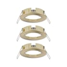 PAULMANN - EBL Choose 3er Spot starr max 3x10W 230V 51mm Messing geb Alu
