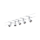 PAULMANN - Wire System TubeLED 5x4W Weiß/Schwarz Chrom 230/12V Kunststoff