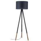 PAULMANN - Neordic Rurik Stehleuchte max.1x20W E27 Grau/Holz 230V Stoff/Metall/Holz