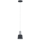 PAULMANN - Neordic Haldar Pendelleuchte max.1x20W E14 Dunkelgrau/Chrom matt 230V Metall