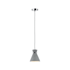 PAULMANN - Verve Pendelleuchte IP44 max 20W E27 Grau/Chrom 230V Beton/Metall