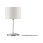 PAULMANN - Tessa Tischleuchte max.1x40W E14 Creme Eisen gebürstet 230V Metall/Stoff