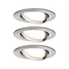 PAULMANN - EBL Set Nova Coin 3-stepdim rd schw LED 3x6W 2700K 230V Eisen geb/Alu