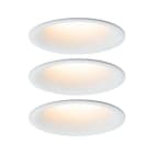 PAULMANN - EBL Set Cymbal Coin warmdim blendfrei 3x6W/440lm 230V 2000-2700K weiss matt