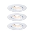 PAULMANN - EBL Nova mini Coin rund schwenkbar LED 3x4W 310lm Weiß matt/Alu