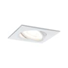 PAULMANN - EBL Set Nova eckig schwenkbar LED 1x6,5W 2700K 230V GU10 51mm weiss matt/Alu