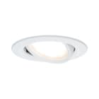 PAULMANN - EBL Set Nova Coin 3-stepdim rd schw LED 1x6W 2700K 230V weiss matt/Alu
