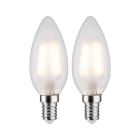 PAULMANN - LED Fil 2er Kerze 250lm E14 2700K matt 3W 230V