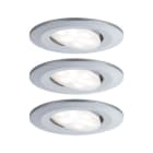PAULMANN - EBL Set Calla BBC/IP65 dim rund schwenk LED 3x598lm 4000K 5,2W 230V Chrom matt