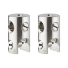PAULMANN - WS L&E Seilklotz Seilsysteme 2er Pack max.150W/Stange max.300W Chrom 12V Met