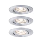 PAULMANN - EBL Nova mini Coin rund schwenkbar LED 3x4W 310lm Alu gedreht/Alu