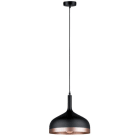 PAULMANN - Neordic Embla Pendelleuchte max.1x20W E27 schwarz/Kupfer matt 230V Metall  
