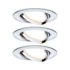 PAULMANN - EBL Set Nova rd schw LED 3stepdim 3x6,5W 230V GU10 51mm Chrom/Alu