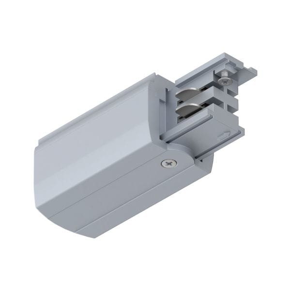 PAULMANN - ProRail3 End Feed links Silber 230V Metall/Kunststoff 3-Phasen