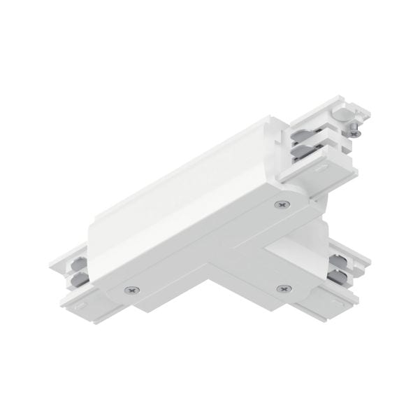 PAULMANN - ProRail3 T-Verbinder Erde links Weiß 230V Metall/Kunststoff 3-Phasen