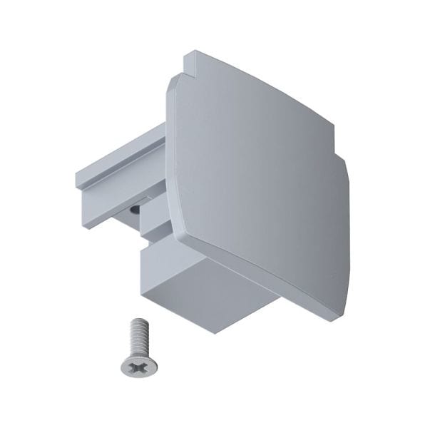 PAULMANN - ProRail3 Endkappe 1er Pack Silber Kunststoff 3-Phasen