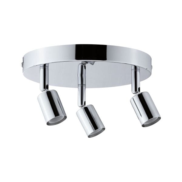 PAULMANN - Spotlight Carolina IP44 max3x10W GU10 Chrom 230V Metall