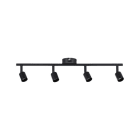PAULMANN - Spotlight Carolina max 4x10W GU10 schwarz matt 230V Metall