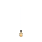 PAULMANN - Neordic Eldar Pendelleuchte inkl Stecker max 1x20W E27 Rot/Nickel geb 230V Metall