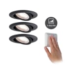 PAULMANN - EBL 3stepdim schw LED 3x6W schwarz m