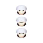 PAULMANN - EBL Set Gil Coin 3StepDim rd starr LED 3x6W 2700K 230V weiss/schwarz matt Alu