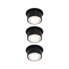 PAULMANN - EBL Set Gil Coin 3StepDim rd starr LED 3x6W 2700K 230V schwarz matt/eisenAlu