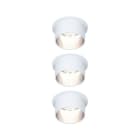 PAULMANN - EBL Set Gil Coin 3StepDim rd starr LED 3x6W 2700K 230V weiss matt/eisen Alu