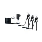 PAULMANN - Outdoor P+S Spot 3x3W 3000K Starterset