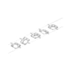 PAULMANN - Corduo Wire System Set MacLED 5x4,5W Chrom matt/Chrom 12V DC 60VA Kst 3000K