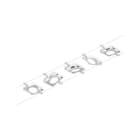 PAULMANN - Corduo Wire System Set MacLED 5x4,5W weiss matt/Chrom 12V DC 60VA Kst 3000K