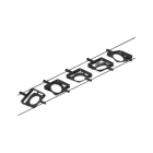 PAULMANN - Corduo Wire System Set MacLED 5x4,5W Schw matt/Chrom 12V DC 60VA Kst 3000K